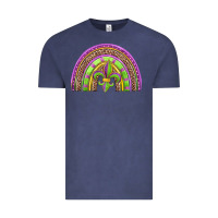 Vintage Denim mardi gras rainbow Vintage Tee - Jasminsmagicworld