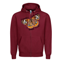 Burgundy If Creation Sings Your Praises So Will I Zipper Hoodie - LillyAllenDesigns
