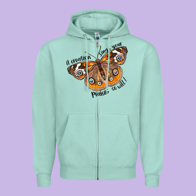 If Creation Sings Your Praises So Will I Zipper Hoodie Designed By Lillyallendesigns