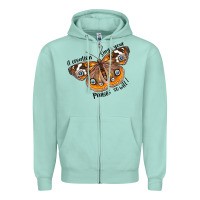 Seafoam If Creation Sings Your Praises So Will I Zipper Hoodie - LillyAllenDesigns