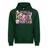 Forest Green Easter Day One hoppy Nurse Urban Hoodie - OliviaCreatesArt