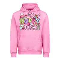 Fuchsia Pink Easter Day One hoppy Nurse Urban Hoodie - OliviaCreatesArt