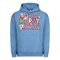 Pigment Pebble Blue Easter Day One hoppy Nurse Urban Hoodie - OliviaCreatesArt