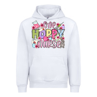 White Easter Day One hoppy Nurse Urban Hoodie - OliviaCreatesArt