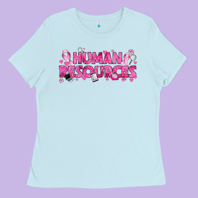 Breast Cancer Human Resources Ladies Tee Designed By Texasbilliewilder