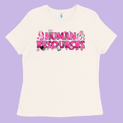 Breast Cancer Human Resources Ladies Tee Designed By Texasbilliewilder
