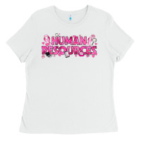 White Breast Cancer Human Resources Ladies Tee - texasbilliewilder