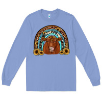 Colony Blue red angus rainbow Long Sleeve Tee - JahusDesignShop
