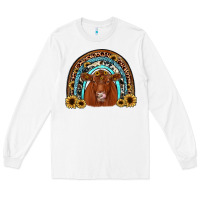 White red angus rainbow Long Sleeve Tee - JahusDesignShop