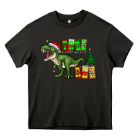 Asphalt tree rex Heavy Core Tee - CowhideDigitalArt