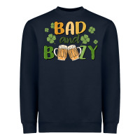 Navy bad and boozy Heavyweight Sweatshirt - MaliasSmallBusiness