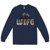 Navy race wife Long Sleeve Tee - MaliasSmallBusiness