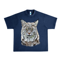 Navy Bobcat Head Urban Heavy Tee - LillyAllenDesigns