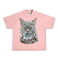 Salmon Bobcat Head Urban Heavy Tee - LillyAllenDesigns