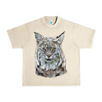 Sandshell Bobcat Head Urban Heavy Tee - LillyAllenDesigns