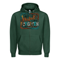 Sports Green Not perfect just forgiven Zipper Hoodie - LillyAllenDesigns