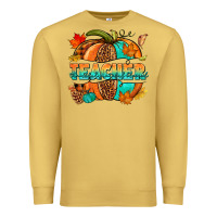 Antique Gold Teacher pumpkin Premium Sweatshirt - NancyCooperArtShop