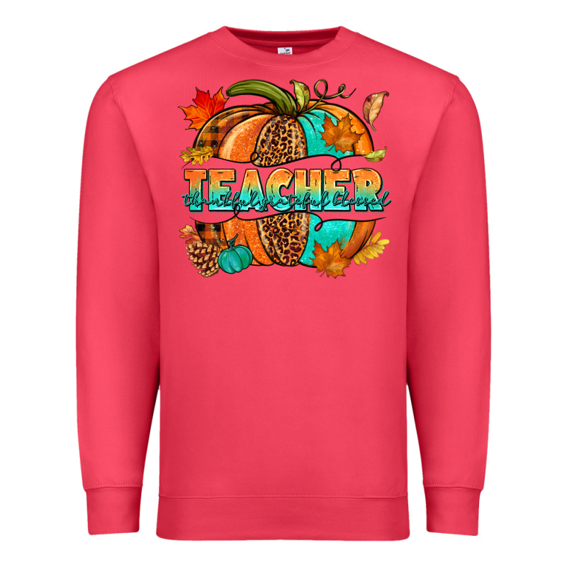 Teacher Pumpkin Premium Sweatshirt by NancyCooperArtShop | Teevron