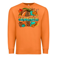 Carrot Teacher pumpkin Premium Sweatshirt - NancyCooperArtShop