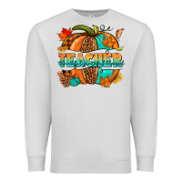 Dove Grey Teacher pumpkin Premium Sweatshirt - NancyCooperArtShop