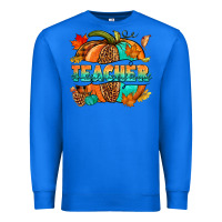 True Royal Teacher pumpkin Premium Sweatshirt - NancyCooperArtShop