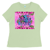 Matcha cute and fluffy stitch Ladies Tee - Zillion Design Studio