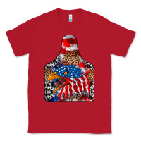 Red America Classic Tee - CowhideDigitalArt