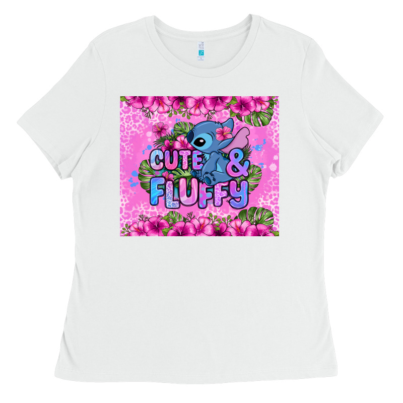 Cute And Fluffy Stitch Ladies Tee by Zillion Design Studio | Teevron