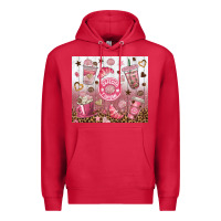 Cardinal cafecito y chisme with leopard tumbler tbs Premium Hoodie - TumblerDesignByShophia