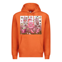 Carrot cafecito y chisme with leopard tumbler tbs Premium Hoodie - TumblerDesignByShophia
