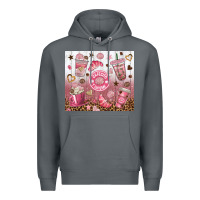Rock cafecito y chisme with leopard tumbler tbs Premium Hoodie - TumblerDesignByShophia