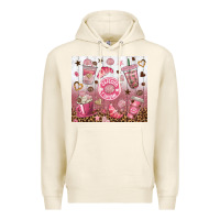 Tofu cafecito y chisme with leopard tumbler tbs Premium Hoodie - TumblerDesignByShophia