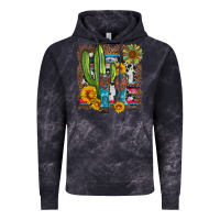 Cloud Black western cactus with cowboy boots and sunflowers Vintage Hoodie - Artiststas