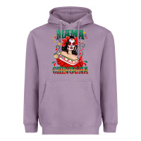 Lavender Mama Chingona Skull Heavyweight Hoodie - texasbilliewilder
