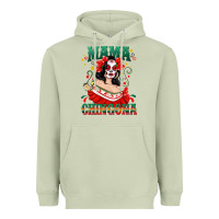 Matcha Mama Chingona Skull Heavyweight Hoodie - texasbilliewilder