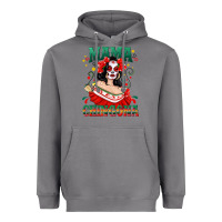 Storm Mama Chingona Skull Heavyweight Hoodie - texasbilliewilder