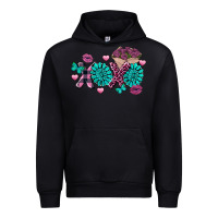 Black Xoxo Valentine's Day turquoise gemstone Urban Hoodie - FaDigitalArtStudio