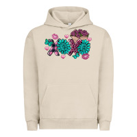 Pigment French Oak Xoxo Valentine's Day turquoise gemstone Urban Hoodie - FaDigitalArtStudio