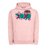 Pigment Salmon Xoxo Valentine's Day turquoise gemstone Urban Hoodie - FaDigitalArtStudio