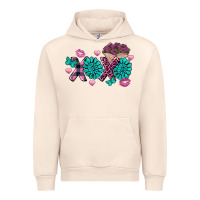 Sandshell Xoxo Valentine's Day turquoise gemstone Urban Hoodie - FaDigitalArtStudio