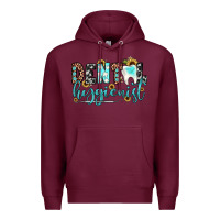 Burgundy dental hygienist Premium Hoodie - JahusDesignShop