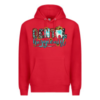 Red dental hygienist Premium Hoodie - JahusDesignShop