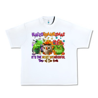 White Hallothanksmas Urban Heavy Tee - NancyCooperArtShop