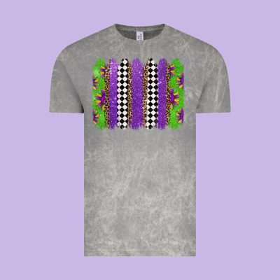 Mardi Gras Brushstrokes Vintage Tee Designed By Jasminsmagicworld