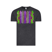 Vintage Black mardi gras brushstrokes Vintage Tee - Jasminsmagicworld