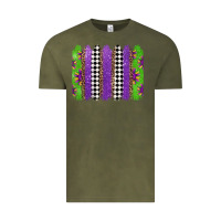 Vintage Olive mardi gras brushstrokes Vintage Tee - Jasminsmagicworld