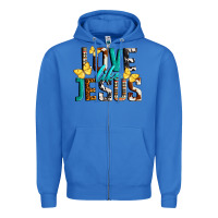 True Royal Love Like Jesus Zipper Hoodie - LillyAllenDesigns