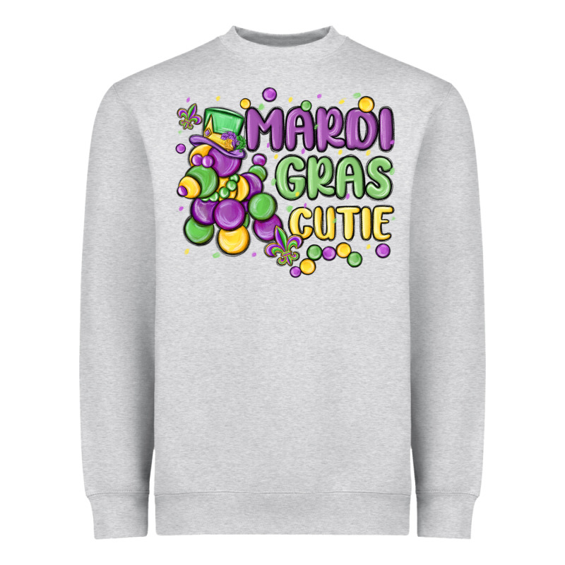 Mardi Gras Cutie Heavyweight Sweatshirt by MaliasSmallBusiness | Teevron