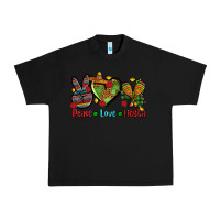 Black peace love fiesta ado Urban Heavy Tee - AdoDesignShop