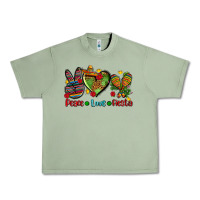 Oil Green peace love fiesta ado Urban Heavy Tee - AdoDesignShop